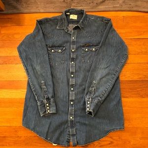 MEGA SALE Vintage Men’s Denim Shirt